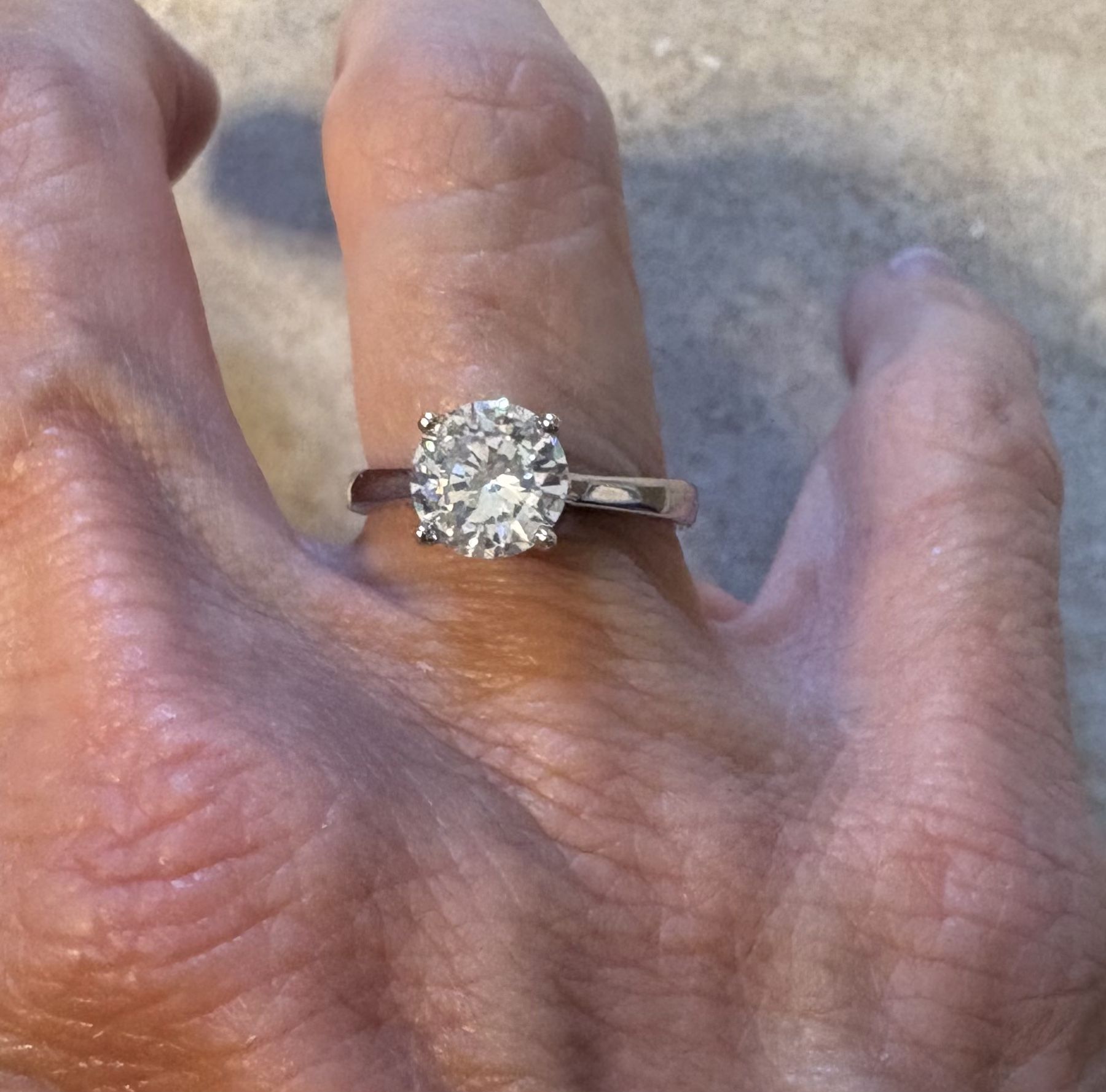 New CZ Sterling silver wedding ring size 7
