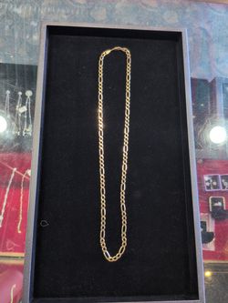 19.91 g 14 karat 24-in Figaro chain for sale at melt