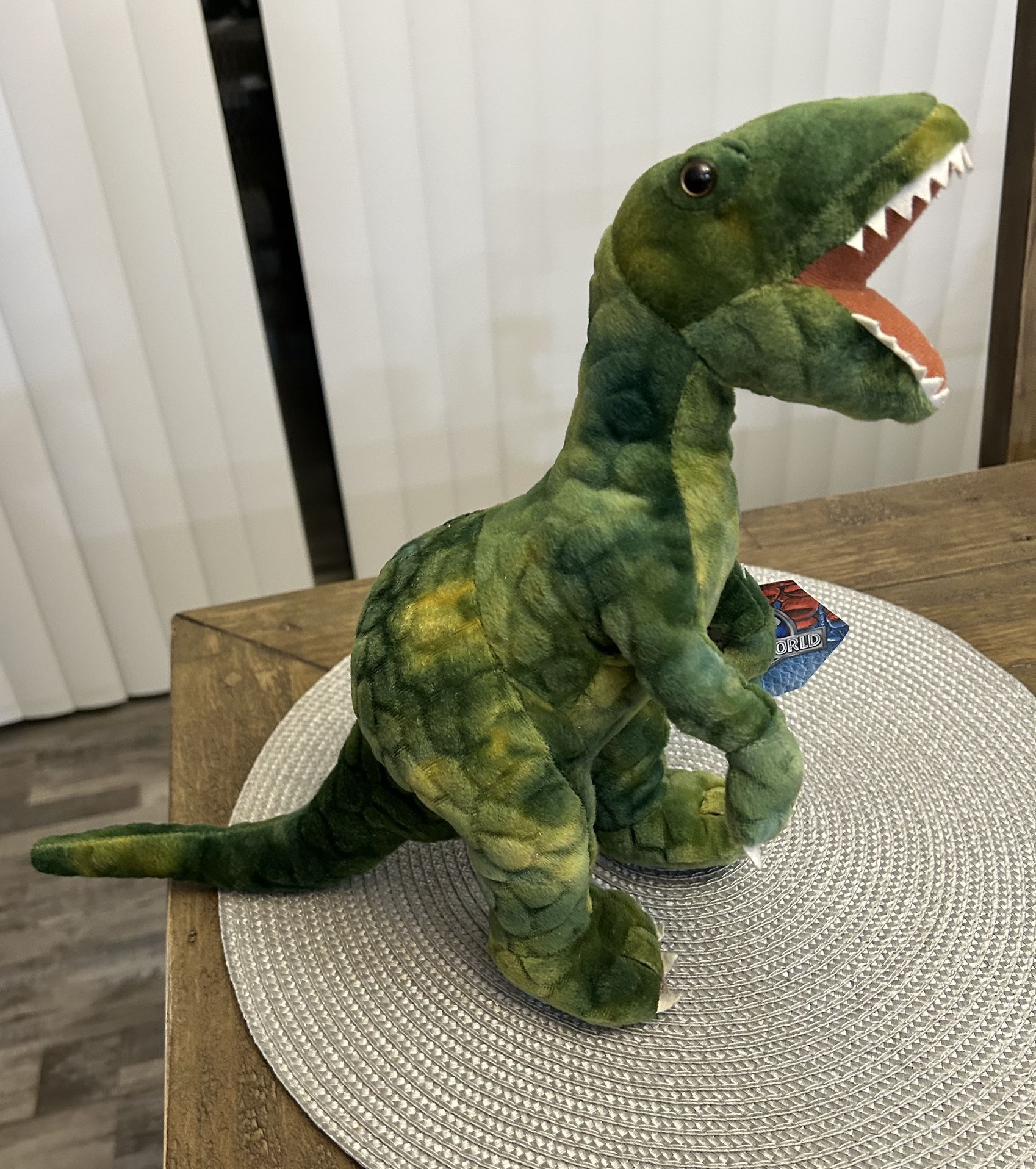 Jurassic World Green Plush Dinosaur Tyrannosaurus T-Rex Stuffed Animal Toy 