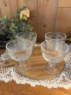 Princess House Fantasia Footed Dessert Bowls