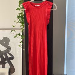Zara Red Knit Dress
