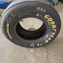 Kevin Harvick Autographed Tire