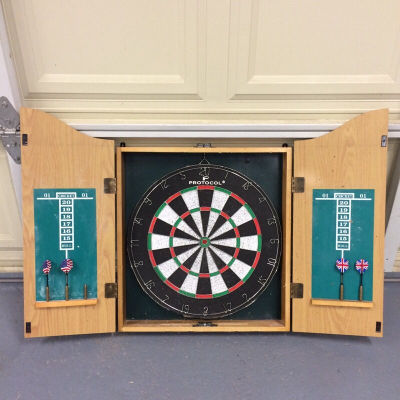 Dartboard with cabinet - Protocol - Dart Board