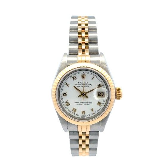 Rolex Datejust 69173 18K/SS Jubilee 26mm Ladies Fluted Bezel Sellers Warranty