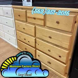 Nine drawer natural pinewood chest cajonera Comoda nueva new