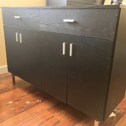 long black storage cabinet for living room 