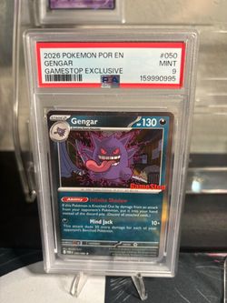 Gengar PSA 9 Pokémon Card GameStop Exclusive