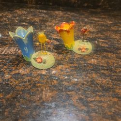 Mini Whimsical Flower Decor – Pair
