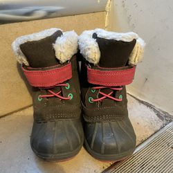 Cat & Jack Toddler Girls Winter Snow Boots Size 5 Waterproof