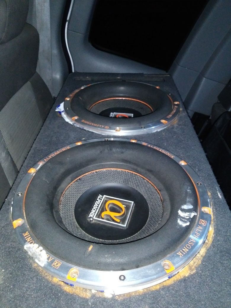 Alphasonik 2 12 inch subwoofers PSW612J