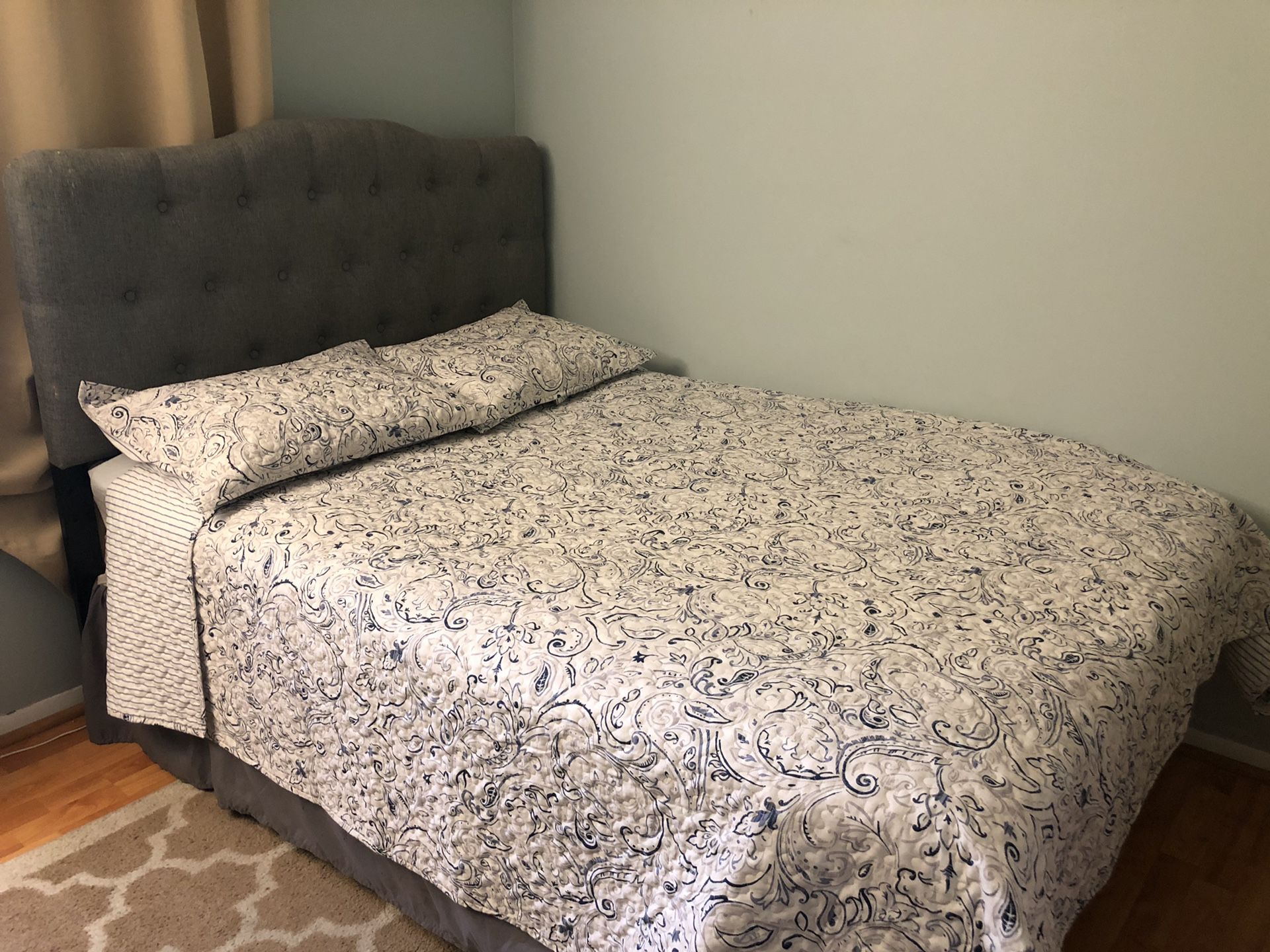 Full Size Head Board and Bed Frame