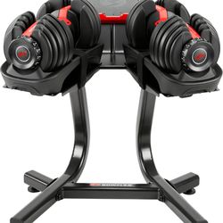 Brand New Bowflex Adjustable Dumbbells (52) + Rack ($700 Value)