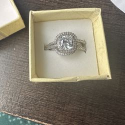 Three Band Engagement Ring Size 7