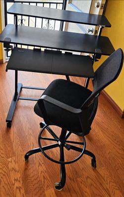 Office desk/chair/keyboard tray