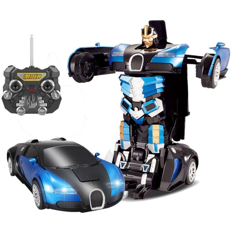 Brand new blue Bugatti transformer. Transforms from car to robot with the touch of a button