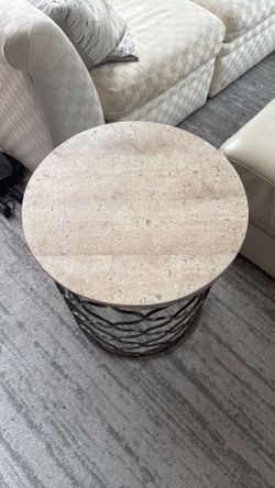 Beautiful Stone Side Table - Pickup Only