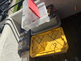 Empty storage bins for moving