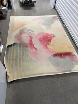 Abstract Watercolor Area Rug