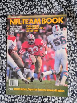Official 1985 NFL team book for $10