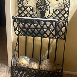 Black Magazine Shelf