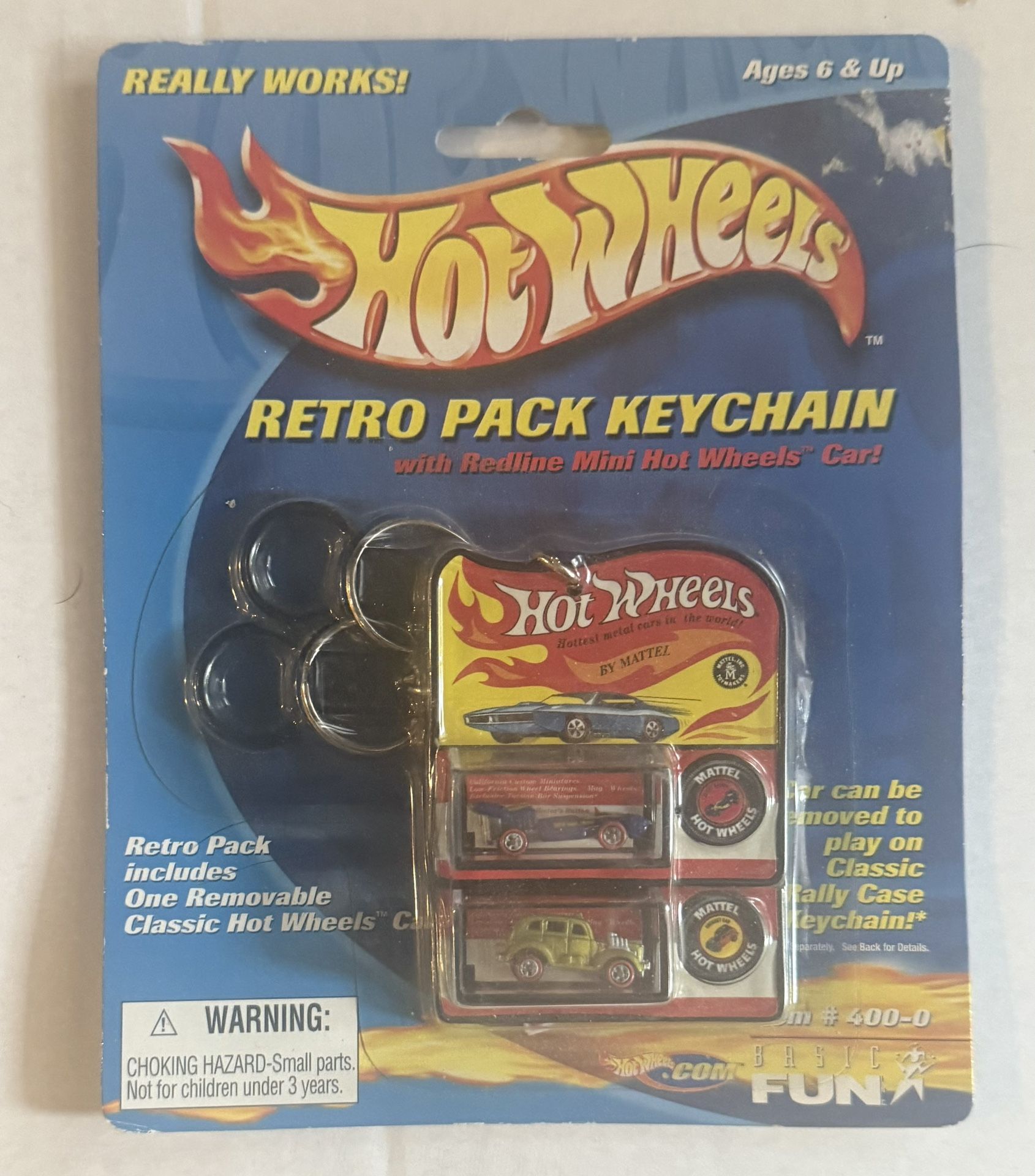 Hot Wheels Retro Pack Keychains