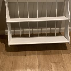 Painted Hanging White Wall Shelf 