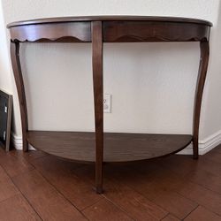 Half Console Table Espresso