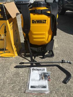 New DeWalt 4 Gallon Pump
Backpack Sprayer