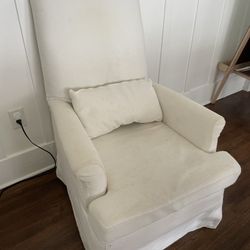 FREE HD Buttercup White Lounge Chair High Back