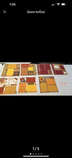 7 pages 12x12 double Scrapbook Layouts Ready to Use handmade fall.   3 double layouts. This means there are 2 pages that are will be arranged across f