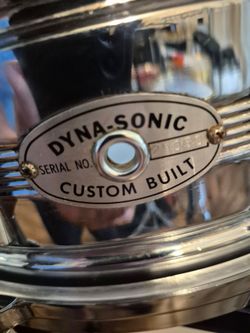 1970s Roger's Dynasonic Snare drum with Rowling case