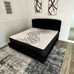 🟦factory Mattress 🟦new Mattress In A Plastic Sealed 🟦Queen Size Mattress $199🟦bamboo Dream Cloud Euro Pillow Top Mattress 12” Thick 🟦