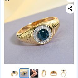 Men 12 Blue diamond Rung from Shop C Thumbnail