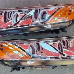 11-15 Kia Optima LED DRL Projector Headlights Luces Focos Micas Faros Faroles