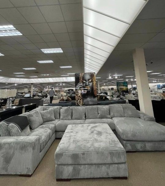 NEW XL OVERSIZED MODULAR SECTIONAL LIVING ROOM Swivel Chair $10 DOWN
