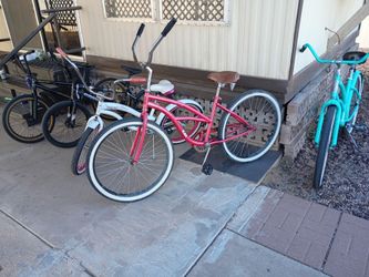 A LOT OF FIVE BIKES FOR SALE INDIVIDUALLY PRICED AS IN DESCRIPTION.