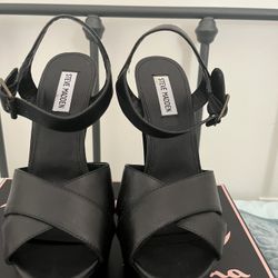 Cute Black Platform Heels 