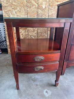 Solid wood night stand