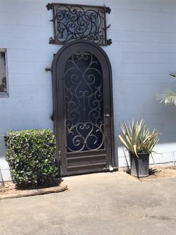 Hand Forged Custom Wrought Iron Door