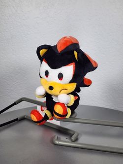 6.5" Sonic The Hedgehog Shadow Black Sitting Keychain Charm Plush
