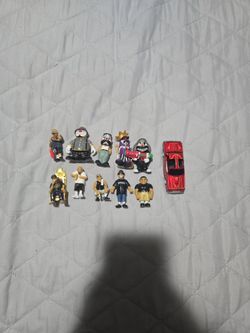 Homies Mini Figures Lot with Lowrider Car