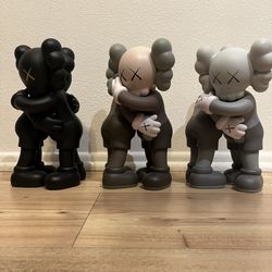 KAWS Together Vinyl Figure Black/Brown/Grey Set