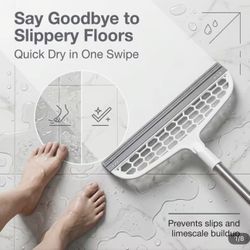 Floor Scraper Glass Scraper Household Cleaning Tools Wide Floor Wiper Glass Wiper Blade Floor Hair Cleaning Supplies Durable Stainless Steel Handle