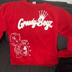 Red Greedyboyz Crewneck Large