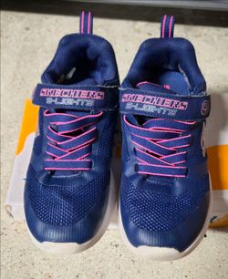 Skechers S-Lights Kids Sneakers Navy Pink