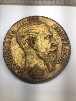 Commemorative Wall Hanging Large Coin Mexico