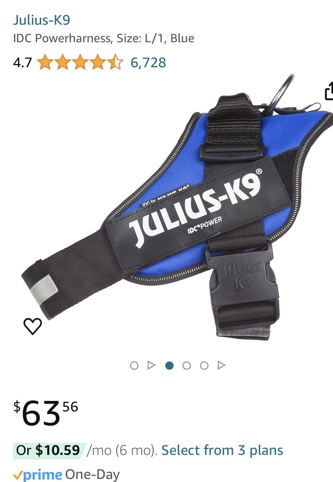 New Large Dog Power Harness
