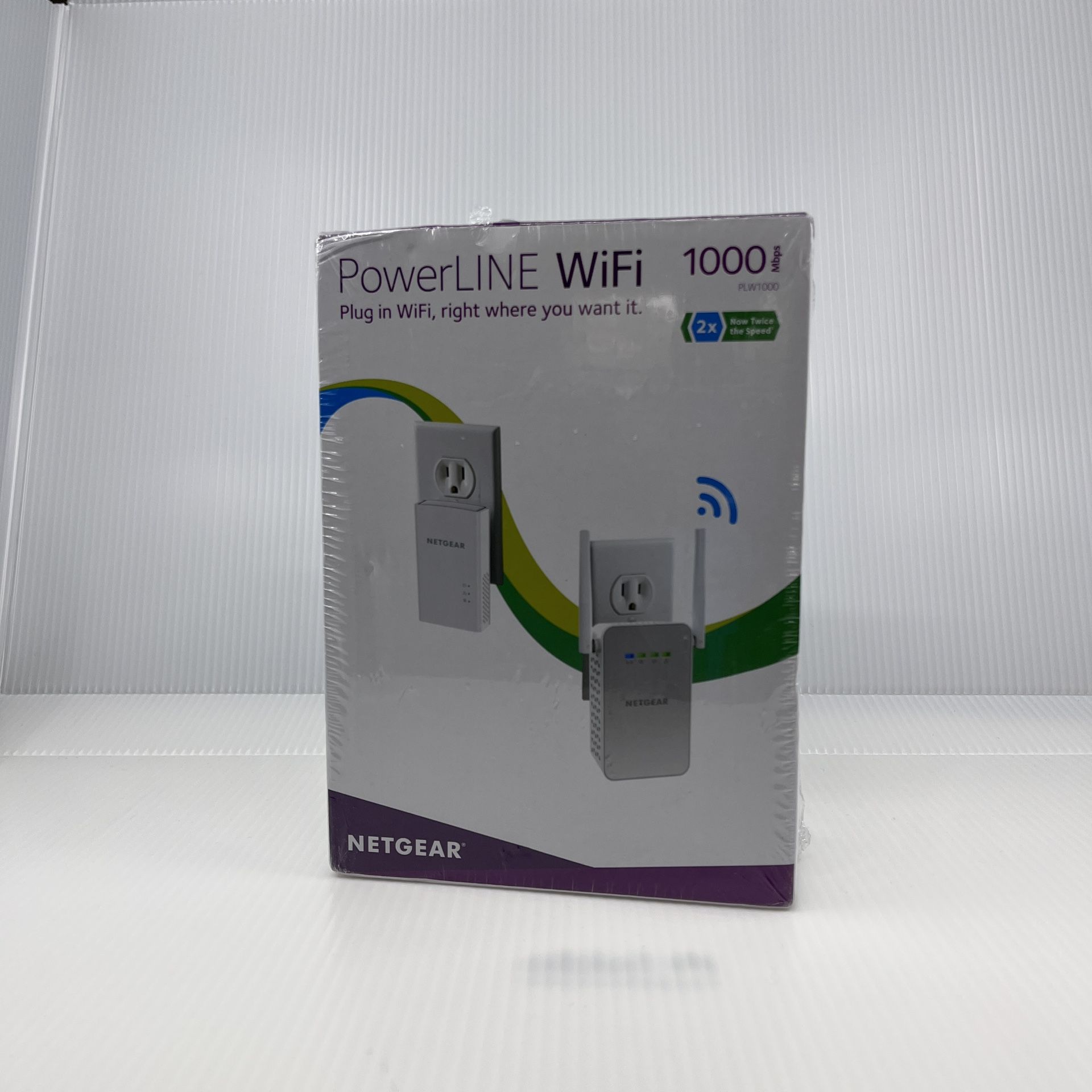 Netgear PowerLINE 1000 + WiFi (PLW1000) – Gigabit Powerline WiFi Extender Kit – Brand New