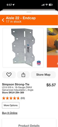 Galvanized adjustable L angle