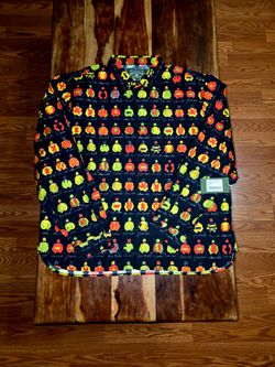 Denim Tears "Watercolor Jockey" Button Up - Black - Size Large